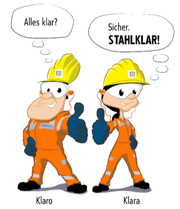 Arbeitssicherheit Breitenfeld Edelstahll AG Klaro und Klara